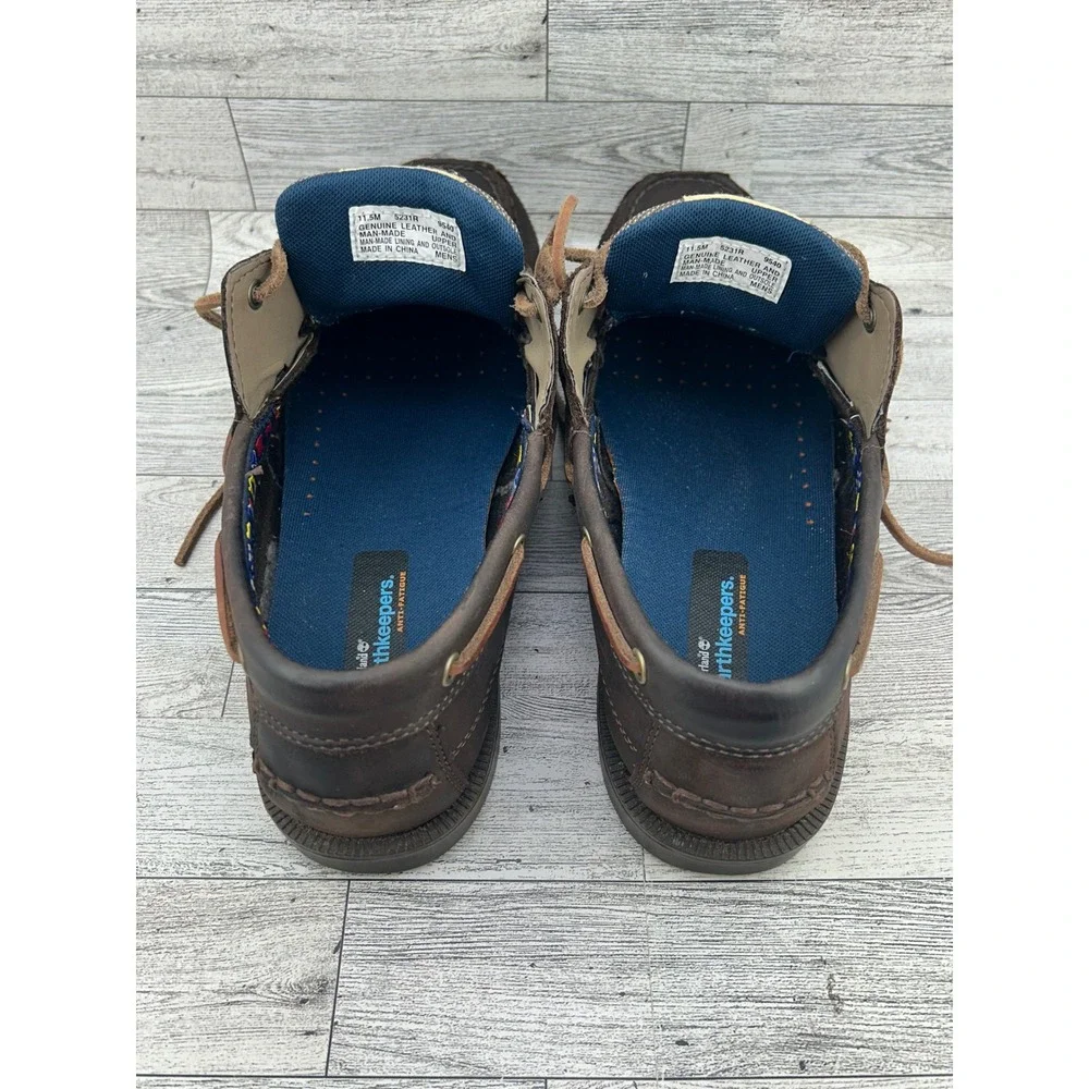 Timberland Earthkeepers‎ Mens Size 11.5M Brown Leather Boat Shoes Anti Fatigue